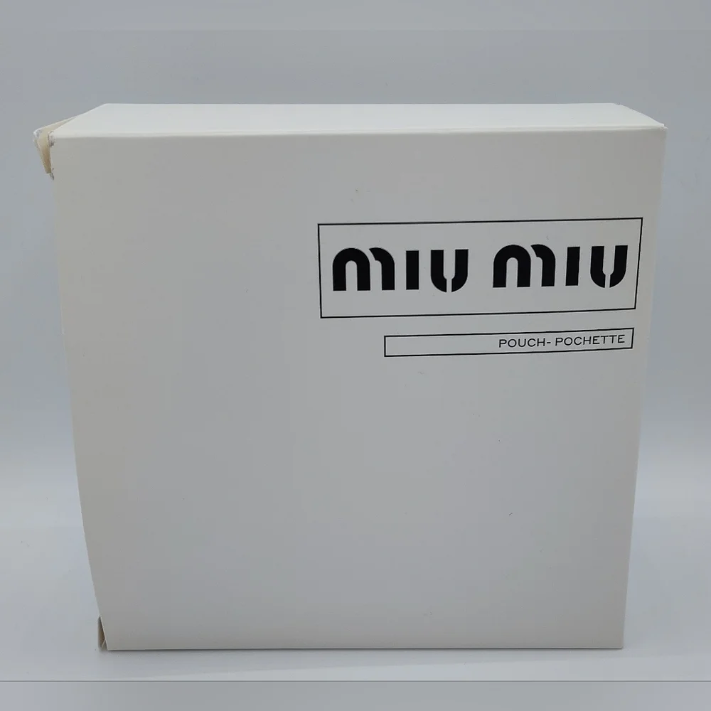 Miu Miu Pink Velvet Chain Pouch Pochette Parfums Gift New In Box - Picture 5 of 7